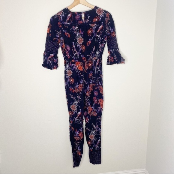 Anthropologie Maeve Wrap floral Jumpsuit - Picture 4 of 6